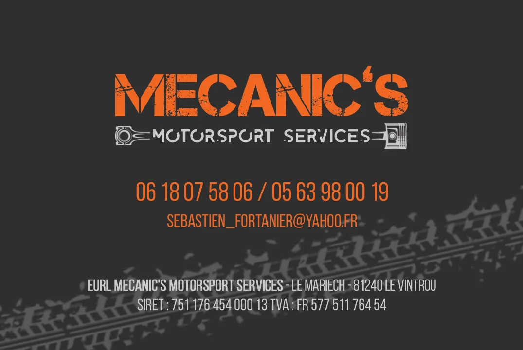 Mécanic's : carte de visite, verso
