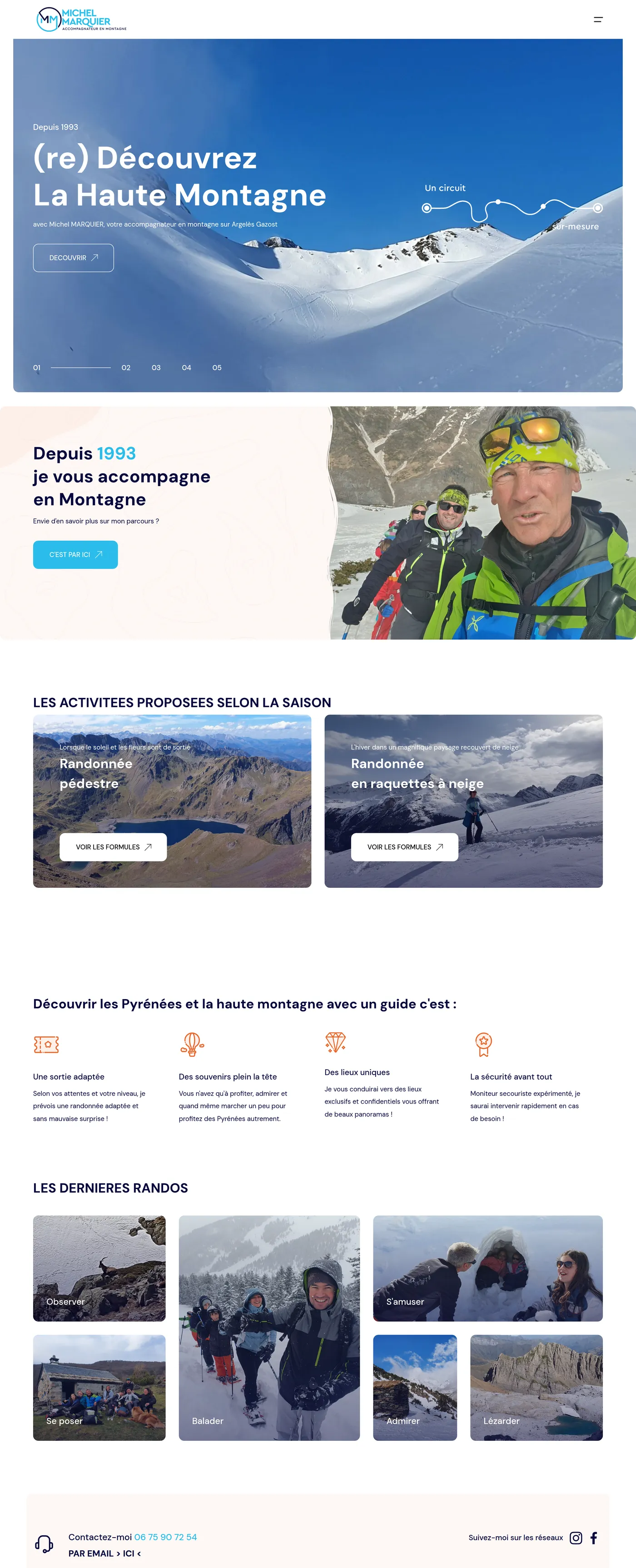 Le site Michel Marquier, vue bureau