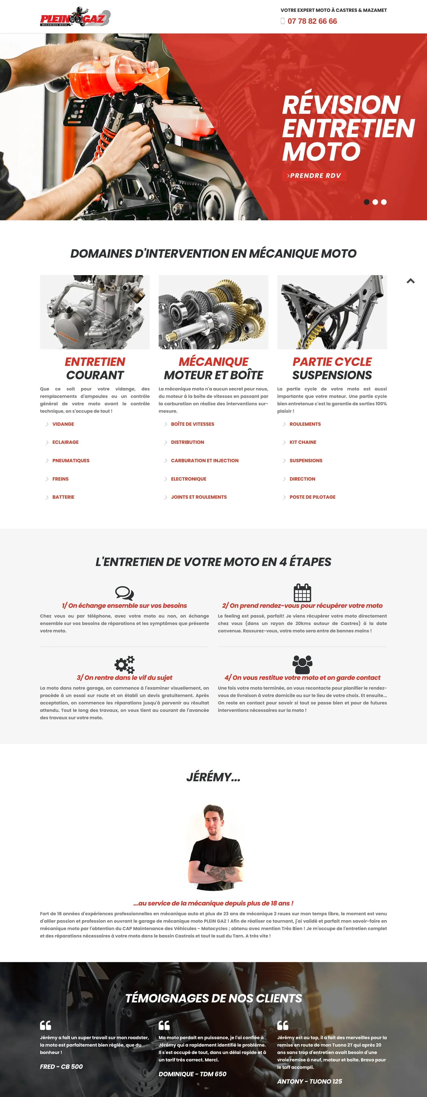 Le site Plein Gaz, vue bureau